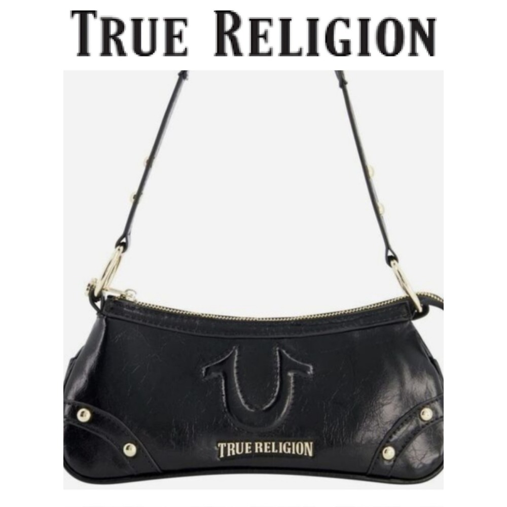 True Religion‎ Studded Horseshoe Shoulder Bag